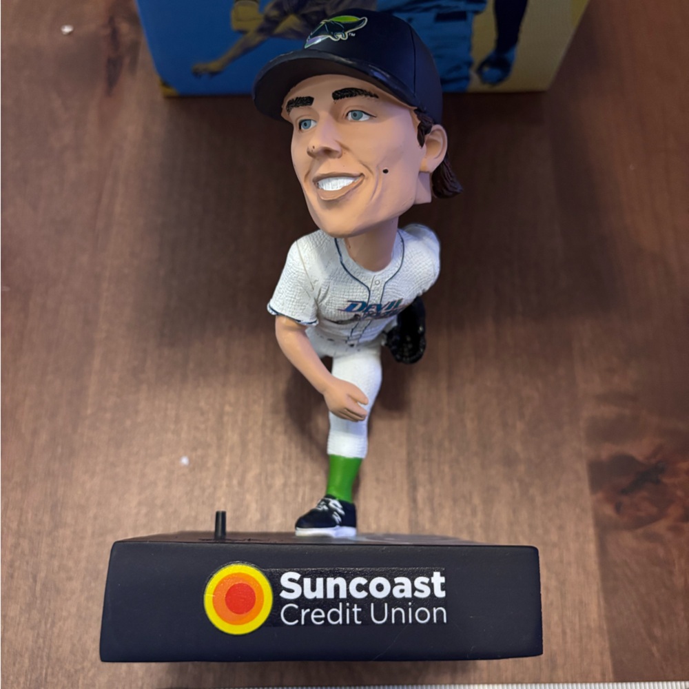 TampaBay Rays 2020 Tyler Glasnow Suncoast Credit Union Audio Bobblehead,no sound